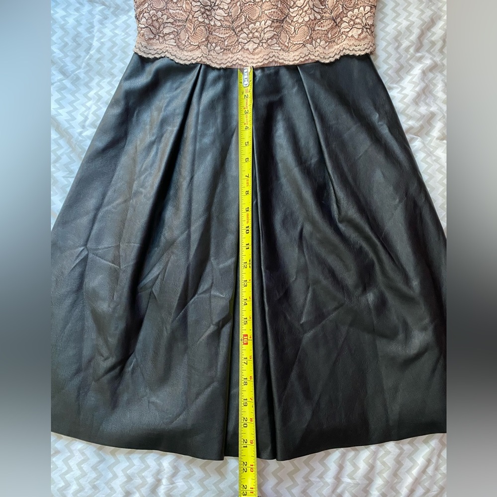 Calvin Klein dress with faux leather skirt - Picture 8 of 10